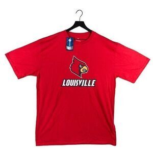 University of Louisville Cardinals Shirt Fanatics Mens Size XLT Baseball Red New